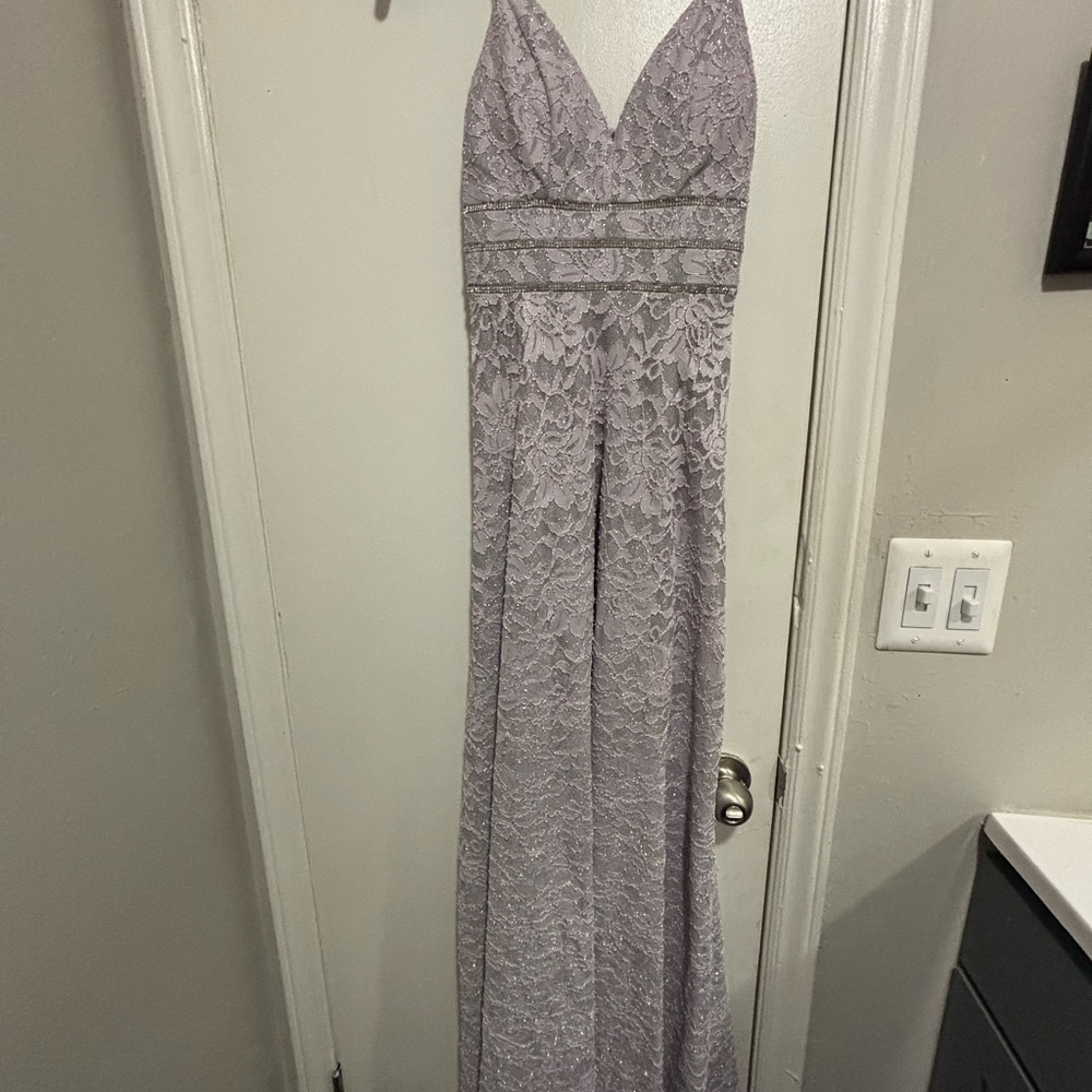 Elegant Lace Halter Maxi Dress